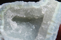 Natural Etched Blue Chalcedony Specimens x 12 From Nsanje, Malawi - Toprock Gemstones and Minerals 