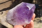 Polished Jacaranda Amethyst Crystals x 4 From Mumbwa, Zambia - Toprock Gemstones and Minerals 