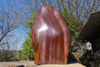 Polished XXL Banded Tiger Iron Jasper Display Piece x 1 From South Africa - Toprock Gemstones and Minerals 