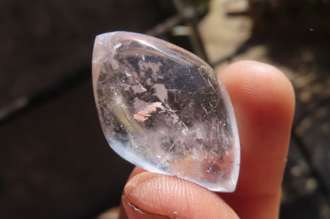 Polished Clear Quartz "Angel Tears" Pendant Pieces x 20 From Madagascar - Toprock Gemstones and Minerals 