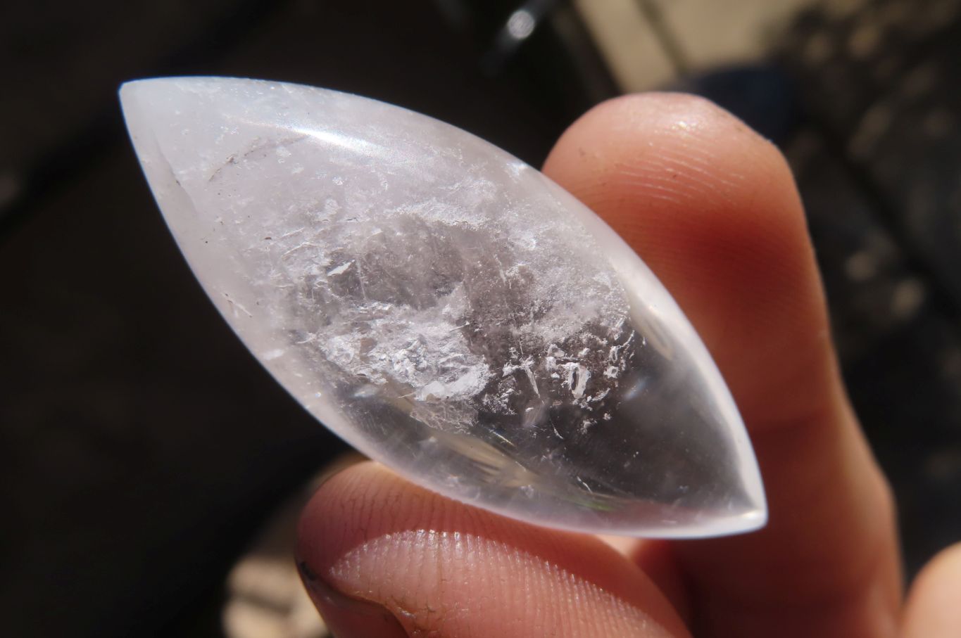 Polished Clear Quartz "Angel Tears" Pendant Pieces x 20 From Madagascar - Toprock Gemstones and Minerals 