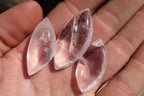 Polished Clear Quartz "Angel Tears" Pendant Pieces x 20 From Madagascar - Toprock Gemstones and Minerals 