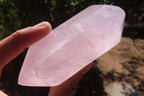 Polished Rose Quartz Crystals x 3 From Madagascar - Toprock Gemstones and Minerals 