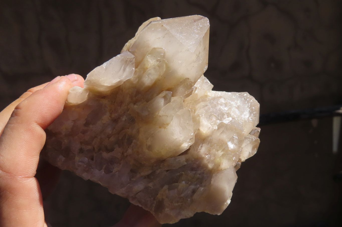 Natural Smokey Quartz Clusters x 2 From Luena, Congo - Toprock Gemstones and Minerals 