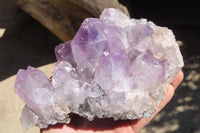 Natural Jacaranda Amethyst Clusters x 2 From Mumbwa, Zambia