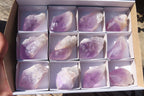 Polished Jacaranda Amethyst Crystals x 12 From Mumbwa, Zambia - Toprock Gemstones and Minerals 
