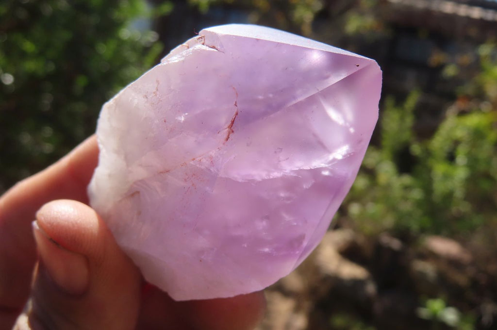 Polished Jacaranda Amethyst Crystals x 12 From Mumbwa, Zambia - Toprock Gemstones and Minerals 