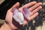 Polished Jacaranda Amethyst Crystals x 12 From Mumbwa, Zambia - Toprock Gemstones and Minerals 