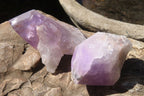 Polished Jacaranda Amethyst Crystals x 12 From Mumbwa, Zambia - Toprock Gemstones and Minerals 