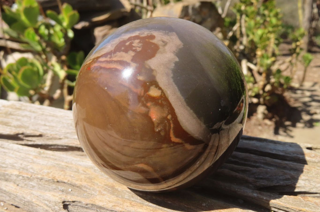 Polished Polychrome Jasper Spheres x 2 From Mahajanga, Madagascar - Toprock Gemstones and Minerals 