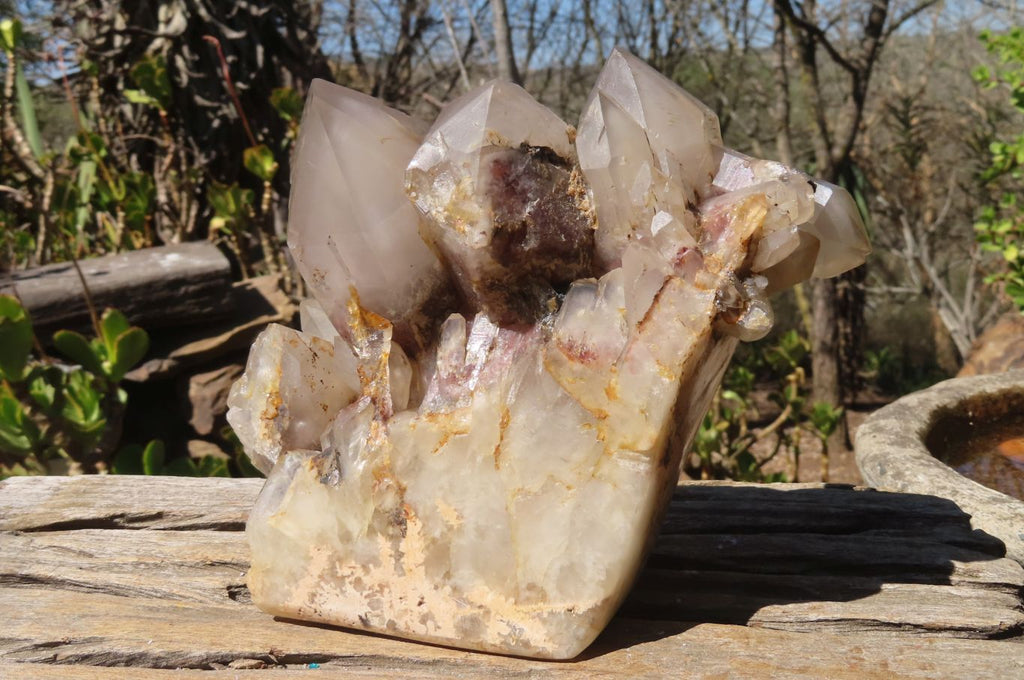 Polished Red Hematoid Quartz Cluster X 1 From Karoi, Zimbabwe - Toprock Gemstones and Minerals 