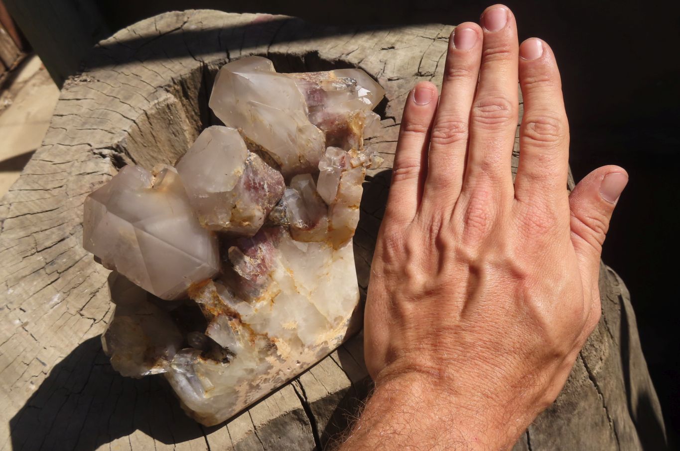 Polished Red Hematoid Quartz Cluster X 1 From Karoi, Zimbabwe - Toprock Gemstones and Minerals 