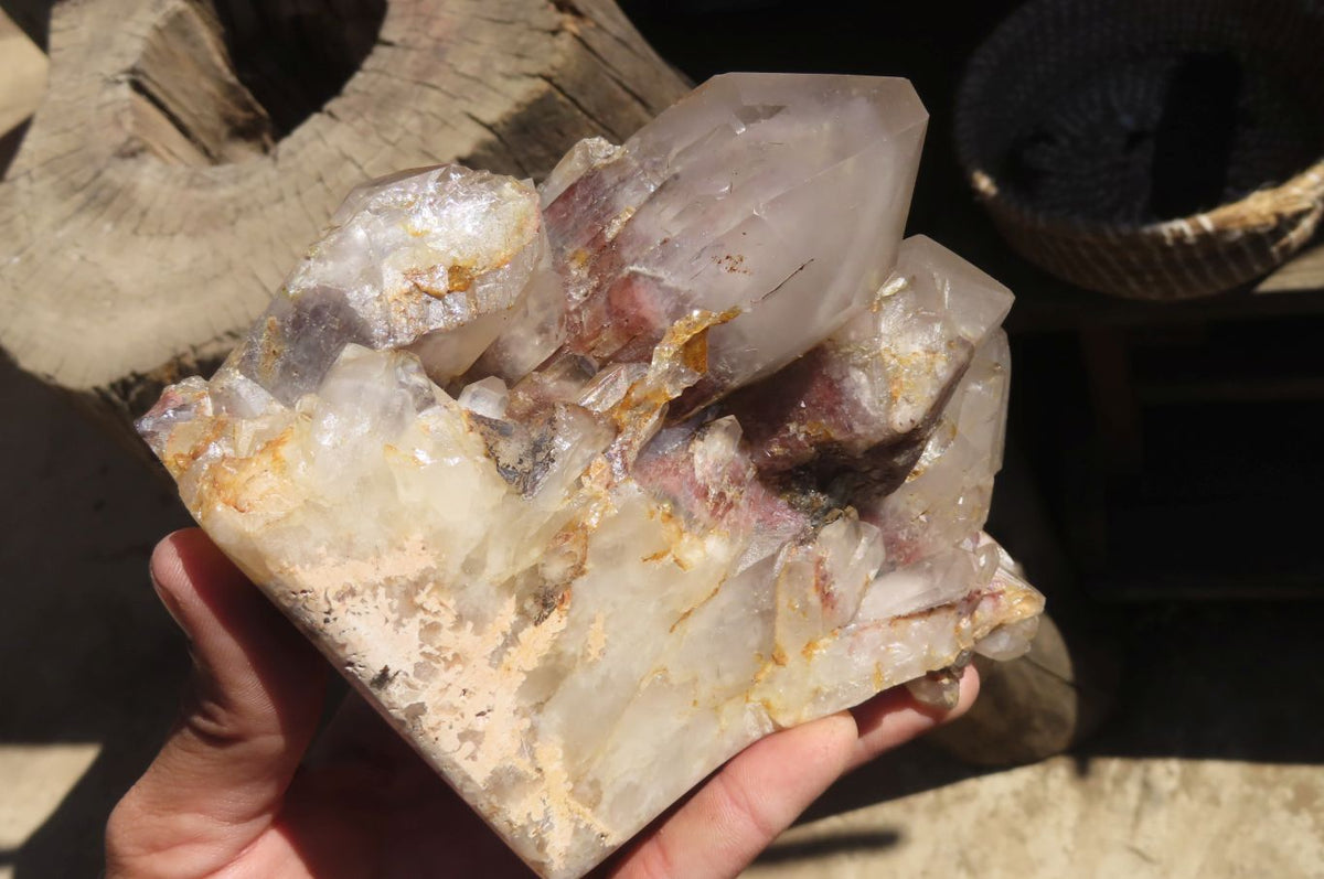 Polished Red Hematoid Quartz Cluster X 1 From Karoi, Zimbabwe - Toprock Gemstones and Minerals 