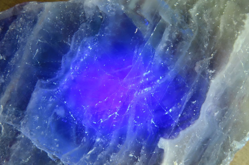 Polished On One Side Watermelon Fluorite Specimens x 2 From Uis, Namibia - Toprock Gemstones and Minerals 