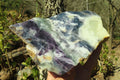 Polished On One Side Watermelon Fluorite Specimens x 2 From Uis, Namibia - Toprock Gemstones and Minerals 