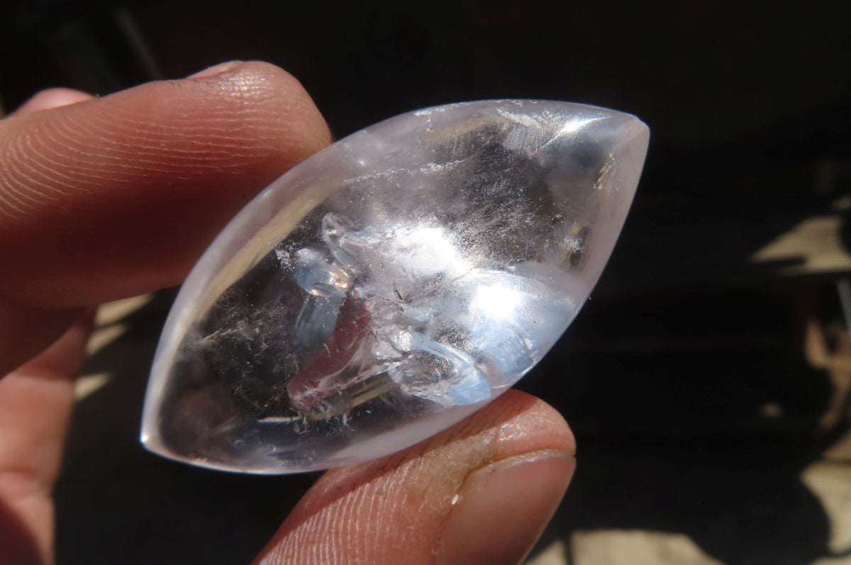 Polished Clear Quartz "Angel Tears" Pendant Pieces x 20 From Madagascar - Toprock Gemstones and Minerals 