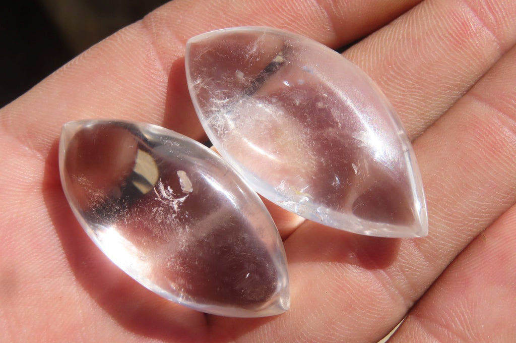 Polished Clear Quartz "Angel Tears" Pendant Pieces x 20 From Madagascar - Toprock Gemstones and Minerals 