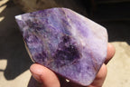 Polished Chevron Amethyst Crystals x 4 From Zambia - Toprock Gemstones and Minerals 
