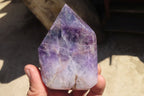 Polished Chevron Amethyst Crystals x 4 From Zambia - Toprock Gemstones and Minerals 