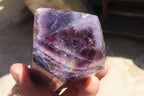 Polished Chevron Amethyst Crystals x 4 From Zambia - Toprock Gemstones and Minerals 