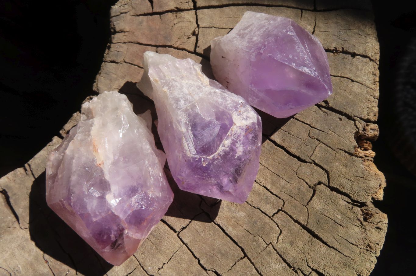 Natural Jacaranda Amethyst Crystals x 35 From Mumbwa, Zambia - Toprock Gemstones and Minerals 