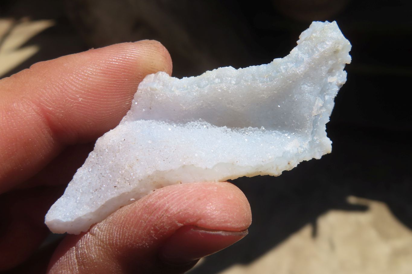 Natural Etched Blue Chalcedony Specimens x 35 From Nsanje, Malawi - Toprock Gemstones and Minerals 