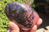 Polished Rhodonite Standing Free Forms x 6 From Madagascar - Toprock Gemstones and Minerals 