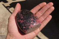 Polished Rhodonite Standing Free Forms x 6 From Madagascar - Toprock Gemstones and Minerals 