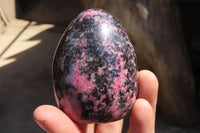 Polished Rhodonite Standing Free Forms x 6 From Madagascar - Toprock Gemstones and Minerals 