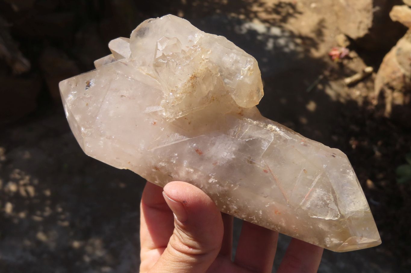 Polished Quartz Crystals x 2 From Angola - Toprock Gemstones and Minerals 