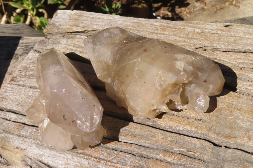 Polished Quartz Crystals x 2 From Angola - Toprock Gemstones and Minerals 