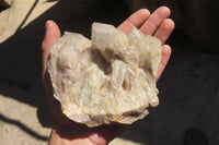 Natural Smokey Quartz Clusters x 2 From Luena, Congo - Toprock Gemstones and Minerals 