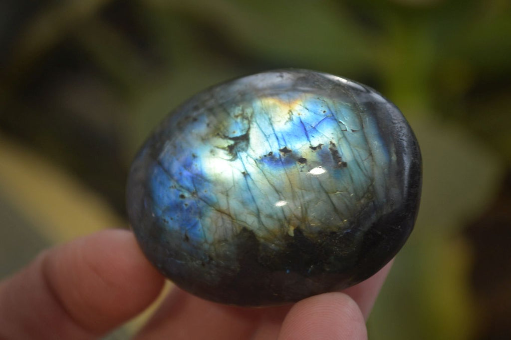Polished Labradorite Galet / Palm Stones x 12 From Tulear, Madagascar - Toprock Gemstones and Minerals 