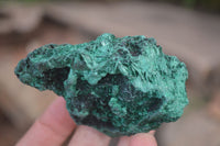 Natural Silky Malachite Specimens x 6 From Kasompe, Congo - Toprock Gemstones and Minerals 