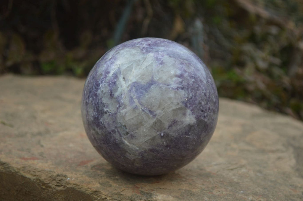 Polished Lepidolite Spheres x 2 From Madagascar - Toprock Gemstones and Minerals 