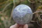 Polished Lepidolite Spheres x 2 From Madagascar - Toprock Gemstones and Minerals 
