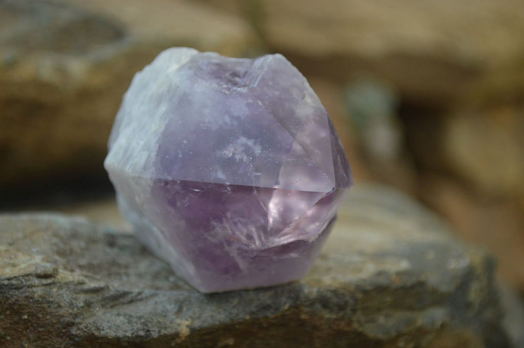Polished Jacaranda Amethyst Single Crystals x 6 From Mumbwa, Zambia - Toprock Gemstones and Minerals 