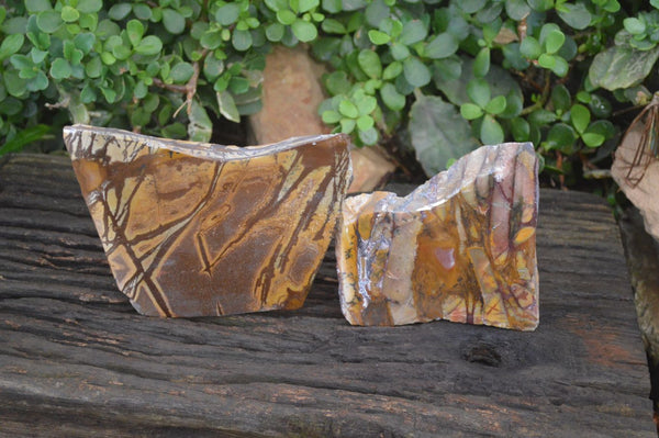 Polished On One Side Nguni Jasper Specimens x 2 From Prieska, South Africa - Toprock Gemstones and Minerals 