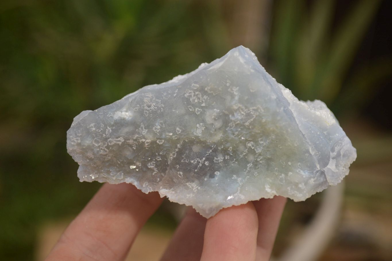 Natural Etched Blue Chalcedony Specimens x 12 From Nsanje, Malawi - Toprock Gemstones and Minerals 