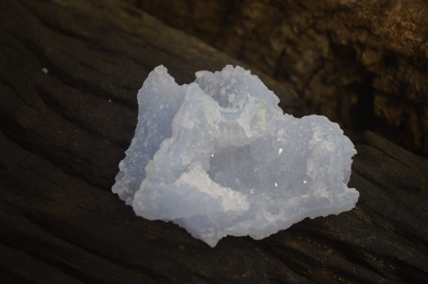 Natural Etched Blue Chalcedony Specimens x 12 From Nsanje, Malawi - Toprock Gemstones and Minerals 