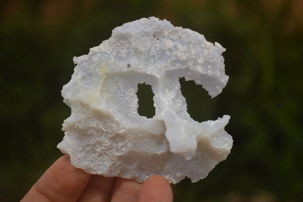 Natural Etched Blue Chalcedony Specimens x 12 From Nsanje, Malawi - Toprock Gemstones and Minerals 