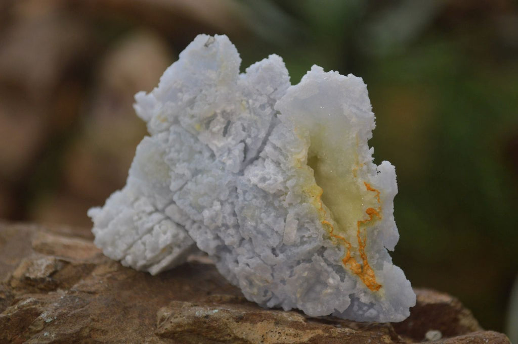 Natural Etched Blue Chalcedony Specimens x 12 From Nsanje, Malawi - Toprock Gemstones and Minerals 