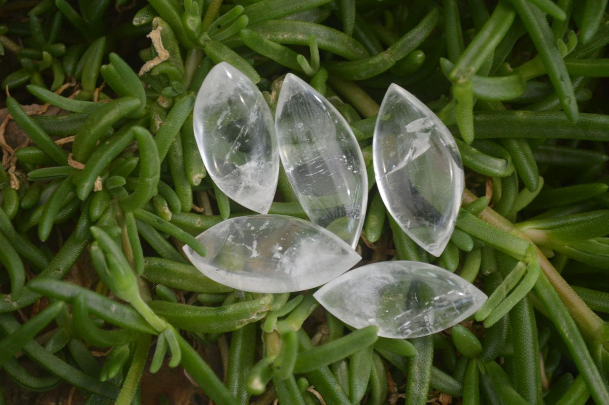 Polished Clear Quartz "Angel Tears" Pendant Pieces x 20 From Madagascar - Toprock Gemstones and Minerals 