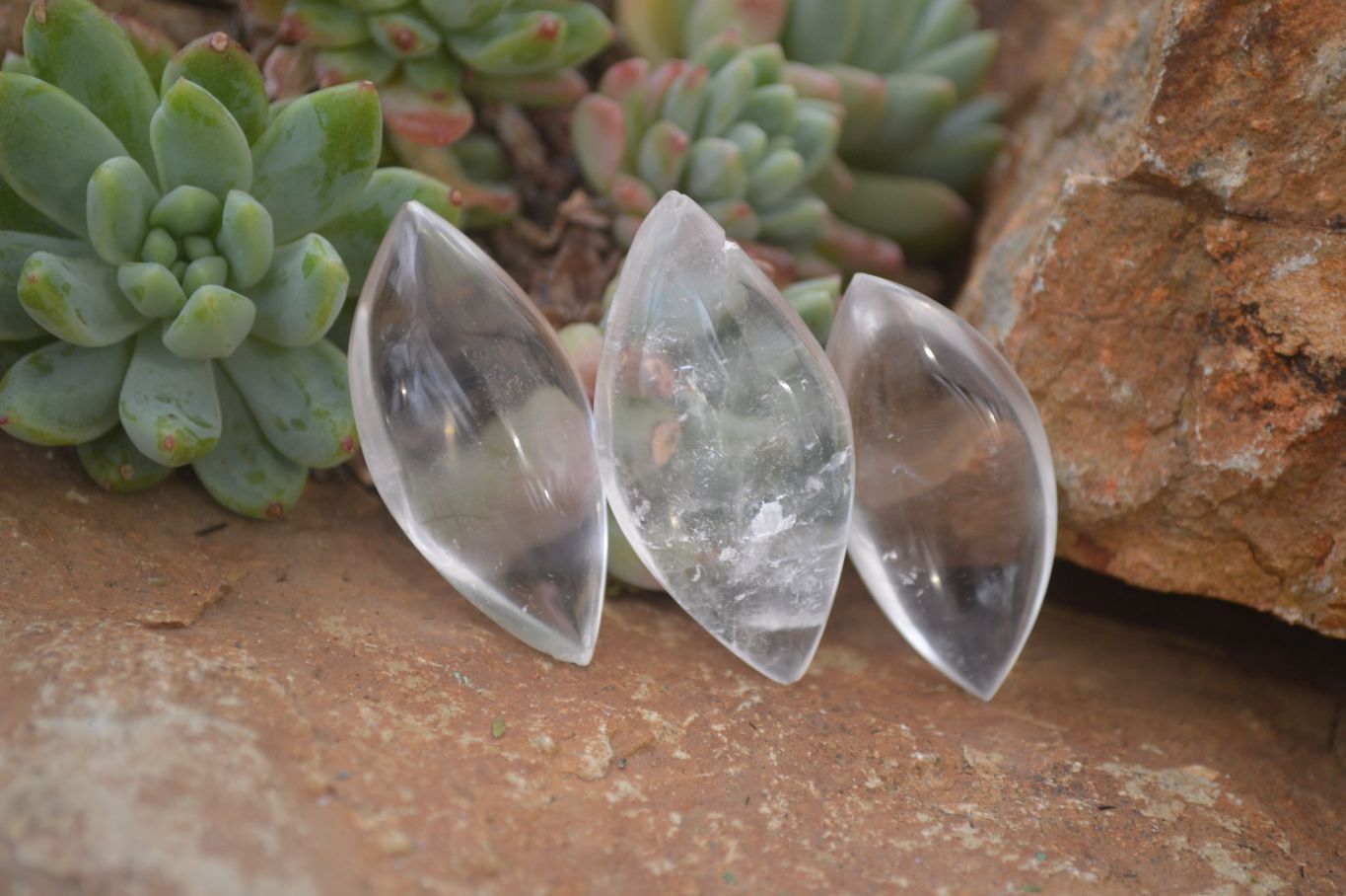 Polished Clear Quartz "Angel Tears" Pendant Pieces x 20 From Madagascar - Toprock Gemstones and Minerals 