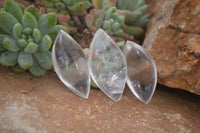 Polished Clear Quartz "Angel Tears" Pendant Pieces x 20 From Madagascar - Toprock Gemstones and Minerals 