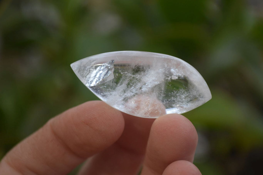 Polished Clear Quartz "Angel Tears" Pendant Pieces x 20 From Madagascar - Toprock Gemstones and Minerals 