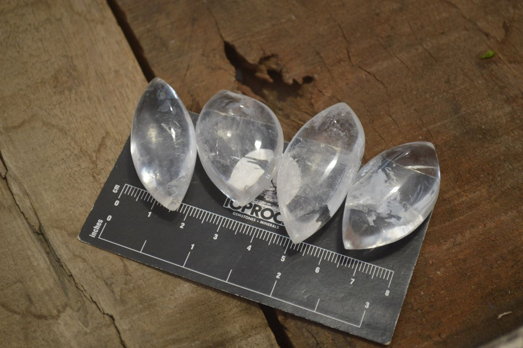 Polished Clear Quartz "Angel Tears" Pendant Pieces x 20 From Madagascar - Toprock Gemstones and Minerals 