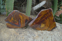 Polished On One Side Nguni Jasper Specimens x 2 From Prieska, South Africa - Toprock Gemstones and Minerals 