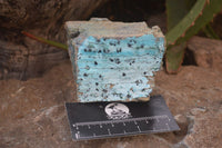 Natural Chrysocolla Dolomite Specimens x 2 From Likasi, Congo - Toprock Gemstones and Minerals 