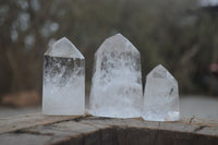 Polished Clear Quartz Crystals x 12 From Madagascar - Toprock Gemstones and Minerals 